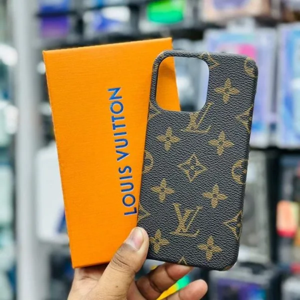Leather Louis Vuitton Design Protective Case for iPhone