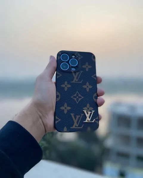 Leather Louis Vuitton Design Protective Case for iPhone